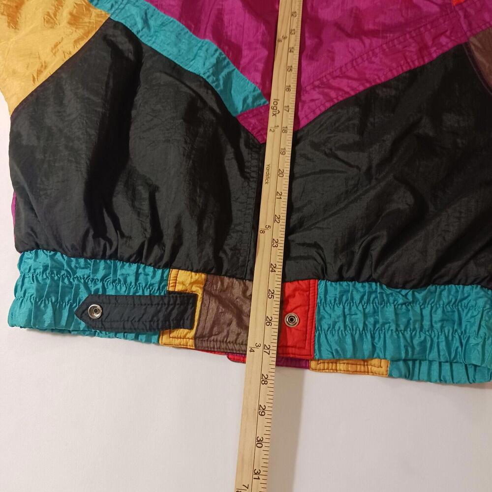Vintage P.A. Originals Women’s Multicolor Pockets Jacket Coat Size S Retro 90s - Picture 13 of 14